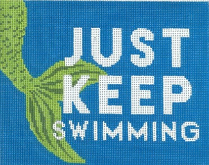 click here to view larger image of Just Keep Swimming (hand painted canvases)