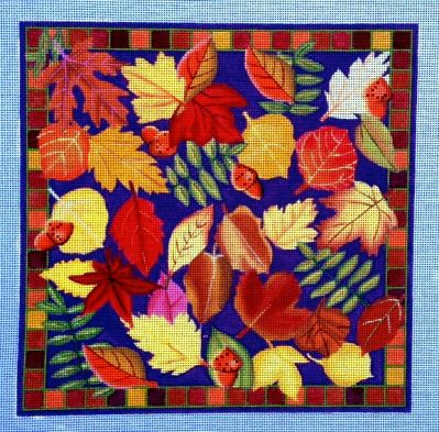 click here to view larger image of Autumn Leaves  (hand painted canvases)