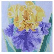 click here to view larger image of Royal Iris (hand painted canvases)