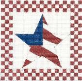 click here to view larger image of Flag Star (hand painted canvases)