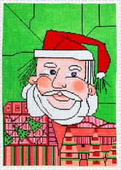 click here to view larger image of Wild Santa (hand painted canvases)