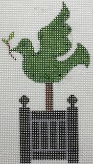 click here to view larger image of Topiary - Dove (hand painted canvases)