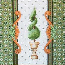 click here to view larger image of Topiary Twisted - PO49B (hand painted canvases)