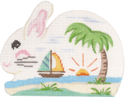 click here to view larger image of Beach Bunny Mini Bunny (hand painted canvases)