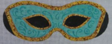 click here to view larger image of Eye Mask - Masquerade (hand painted canvases)