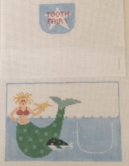click here to view larger image of Mermaid Tooth Fairy Pillow (hand painted canvases)
