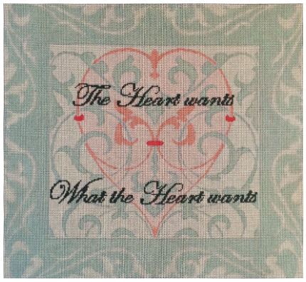 click here to view larger image of The Heart Wants (hand painted canvases)