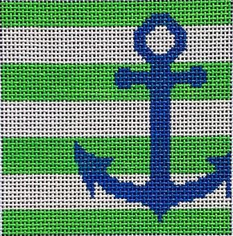 click here to view larger image of Anchor Stencil/Green Insert (hand painted canvases)