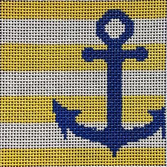 click here to view larger image of Anchor Stencil/Yellow Insert (hand painted canvases)