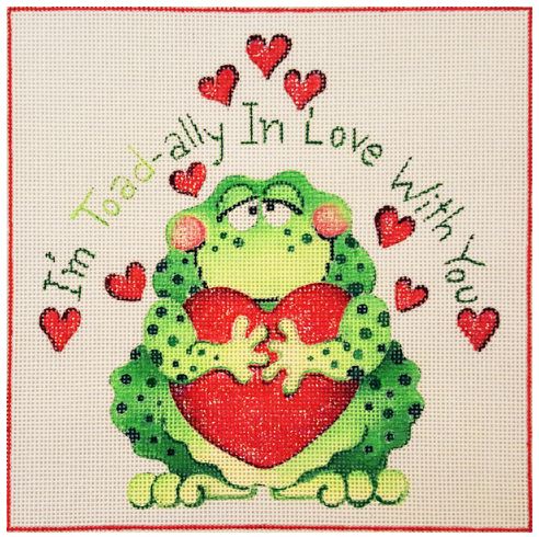 click here to view larger image of I am Toad-ally in Love with You/Frog (hand painted canvases)