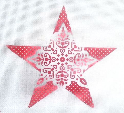 click here to view larger image of Swedish Star (hand painted canvases)