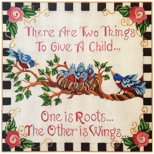 click here to view larger image of Roots and Wings (hand painted canvases)