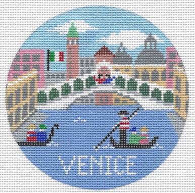 click here to view larger image of Venice Round (hand painted canvases)