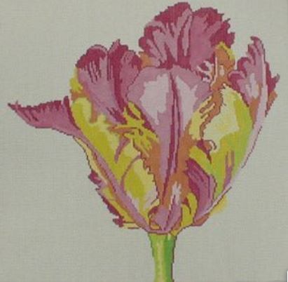 click here to view larger image of Regal Parrot Tulip (hand painted canvases)