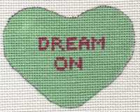 click here to view larger image of Heart - Dream On (hand painted canvases)