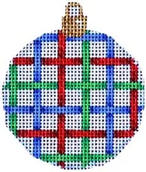 click here to view larger image of Red/Green/Blue Lattice Mini Ball (hand painted canvases)