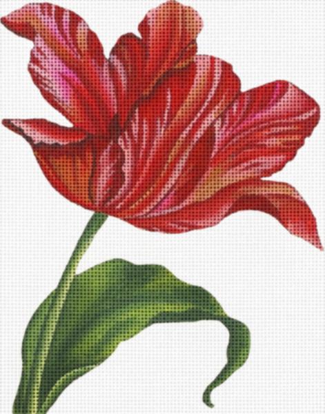 click here to view larger image of Red Tulip (hand painted canvases)