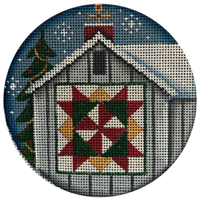 Christmas Barn Quilt hand painted canvases 