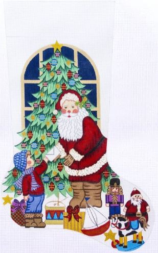 click here to view larger image of 23 inch Christmas Stocking - 7300 (hand painted canvases)