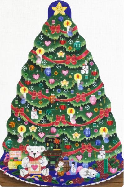 click here to view larger image of Needlework Tree (hand painted canvases)