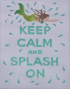 click here to view larger image of Keep Calm and Splash On - Mermaid (hand painted canvases 2)
