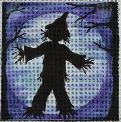 click here to view larger image of Midnight Scarecrow Silhouette (hand painted canvases)