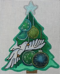 click here to view larger image of Dove Tree Green (hand painted canvases)