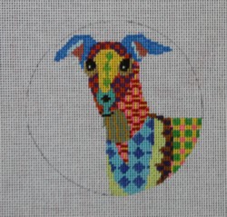 click here to view larger image of Greyhound (hand painted canvases)