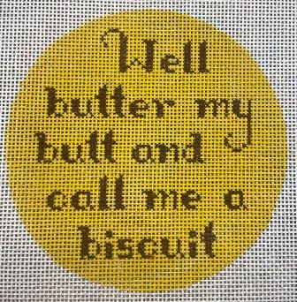 click here to view larger image of Well Butter My Butt (hand painted canvases)