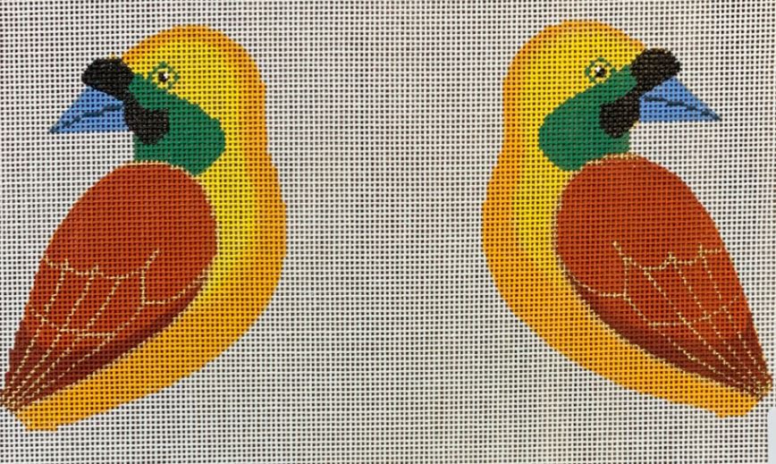 click here to view larger image of Yellow and Orange Bird (hand painted canvases)