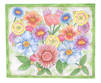 click here to view larger image of Floral Collage (hand painted canvases)