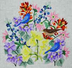 click here to view larger image of Indigo Bunting (hand painted canvases)