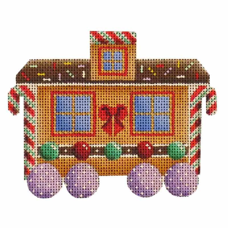 click here to view larger image of Gingerbread Caboose (hand painted canvases)