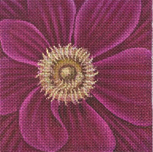 click here to view larger image of Anemone Coaster (hand painted canvases)