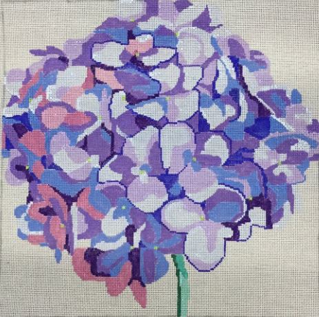 click here to view larger image of Simple Flowers - Blue Hydrangea (hand painted canvases)