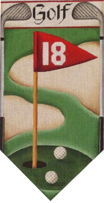 click here to view larger image of Banner - Golf (hand painted canvases)