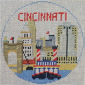 click here to view larger image of Cincinnati Round (hand painted canvases)