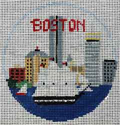 click here to view larger image of Boston Round (hand painted canvases)