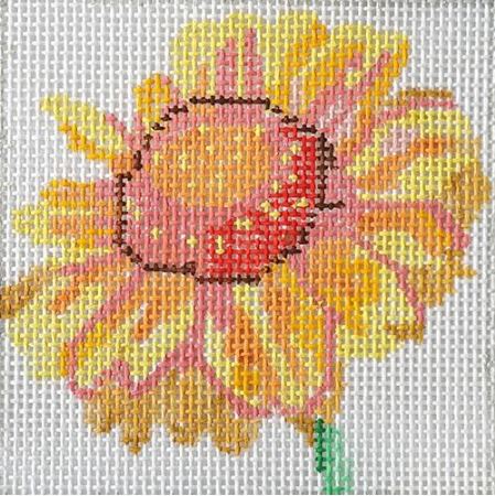 click here to view larger image of Simple Flowers - Blanket Flower (hand painted canvases)