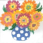 click here to view larger image of Luscious Bouquet 3 (hand painted canvases)