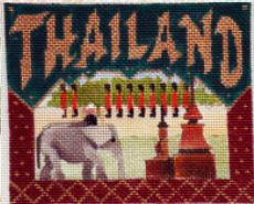 click here to view larger image of Postcard - Thailand (hand painted canvases)