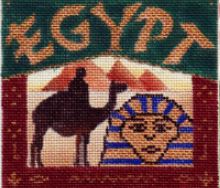 click here to view larger image of Postcard - Egypt (hand painted canvases)
