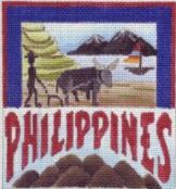 click here to view larger image of Postcard - Philippines (hand painted canvases)