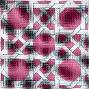 click here to view larger image of Pink/White Caning Square (None Selected)