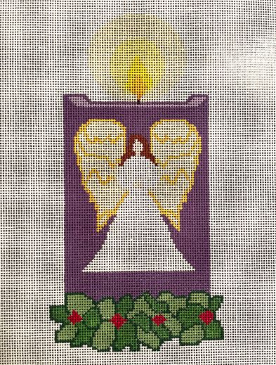 click here to view larger image of 4th Advent Candle - Angel (hand painted canvases)