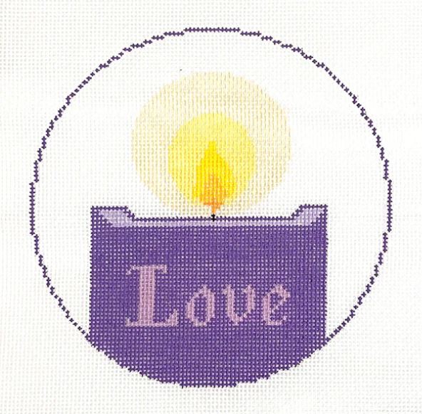 click here to view larger image of Advent - Love  (hand painted canvases)