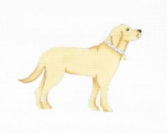 click here to view larger image of Golden Pup (hand painted canvases)
