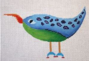 click here to view larger image of Blue Bird w/Green Breast (hand painted canvases)