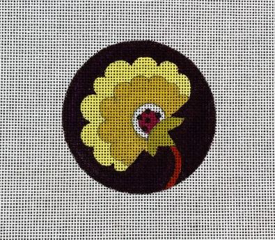 click here to view larger image of Yellow Fan Flower (hand painted canvases)