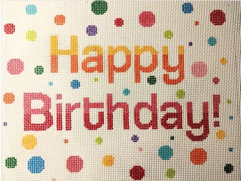 click here to view larger image of Happy Birthday ! (hand painted canvases)